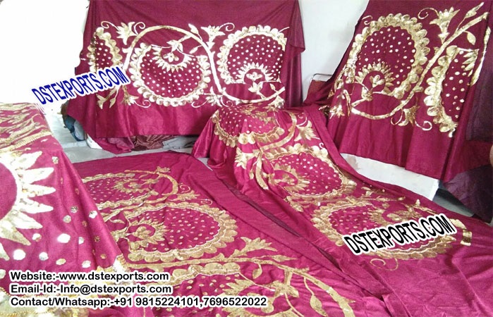 Latest Design Wedding Embrodried Backdrop Panels