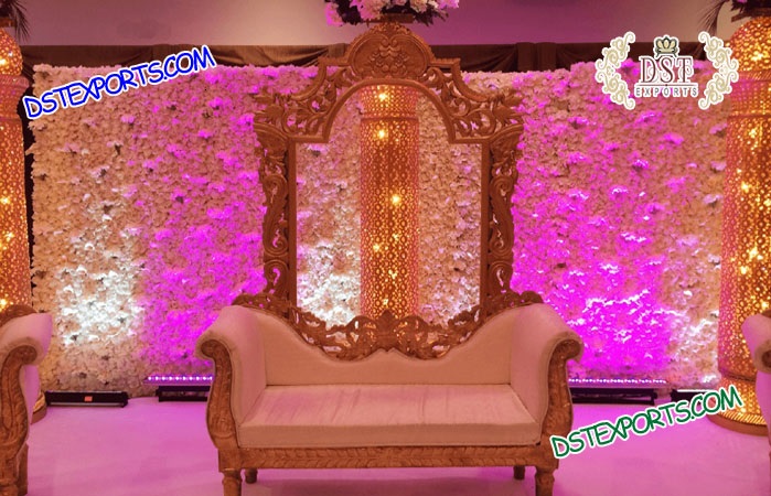 USA wedding flower decorated backdrops