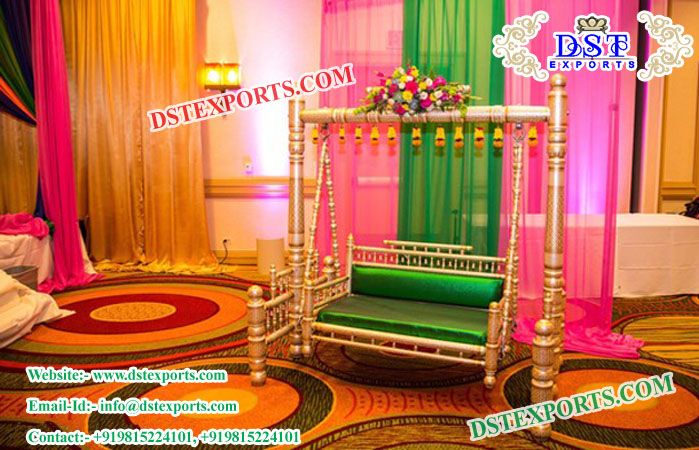 Gorgeous Green Bridal Swing/Jhula