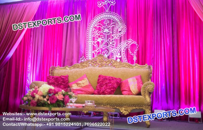 Buy Pink Paisley Designed Embrodried Curtains