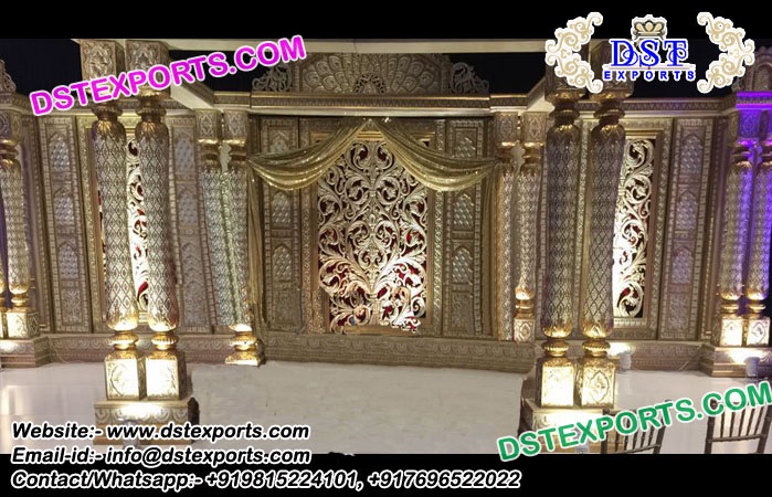 Fantastic Fiber Hand-Carved Mandap for Sale