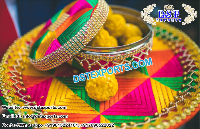 Phulkari Sweet Box for Punjabi Marriages