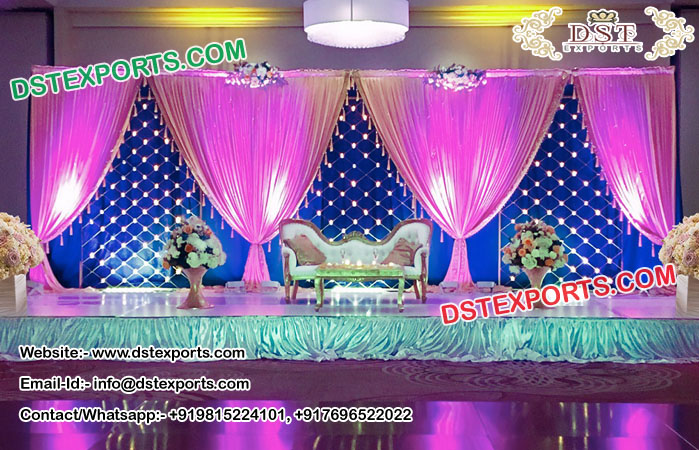 Best Candle Wall Backdrop Stage Decoration