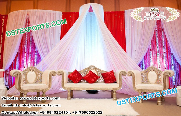 White designer Wedding Sofa set