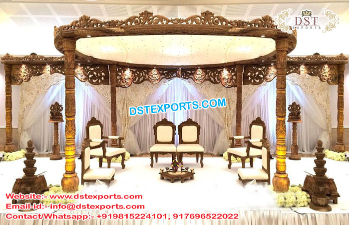 Exclusive Wooden Handicraft Wedding Mandap