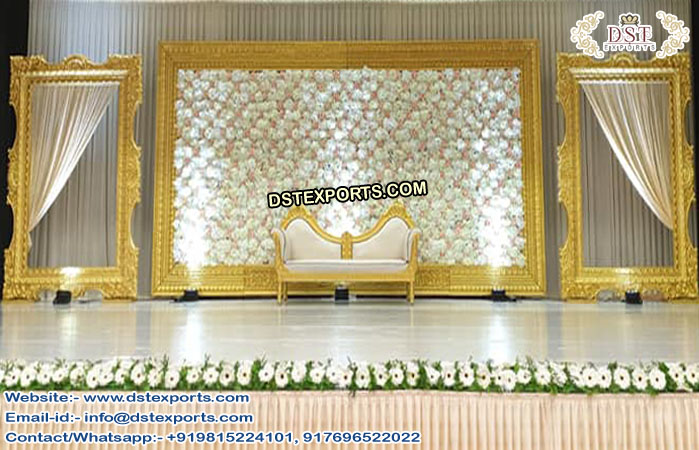 Grand Wedding Golden Fiber Frame