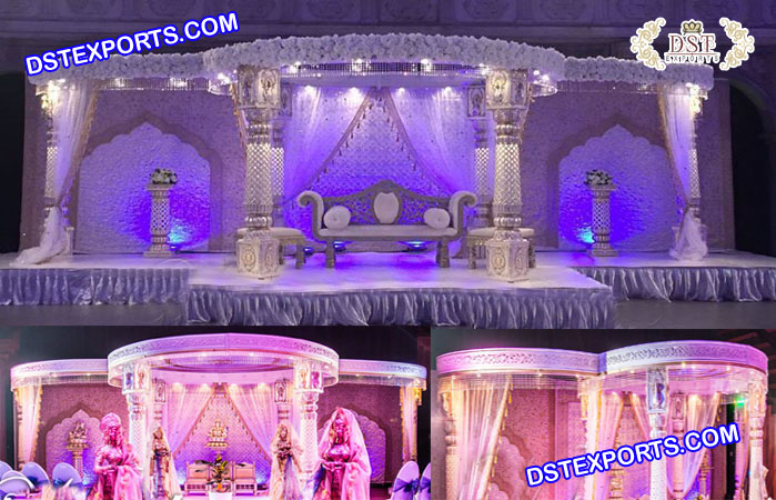 Wedding Fiber Crystal Maharajah Mandap Savannah