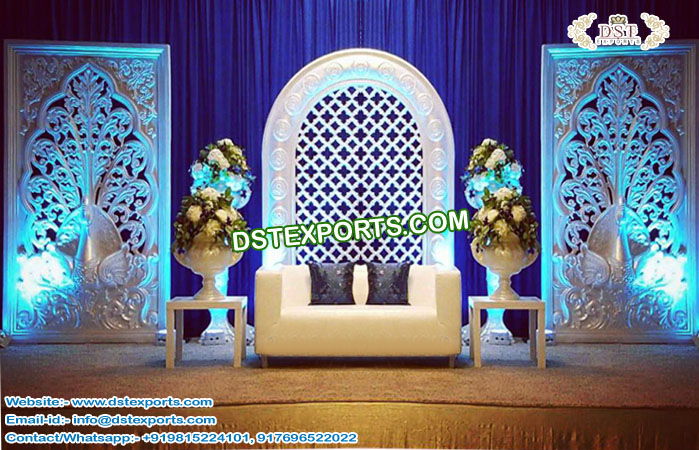 Fiber Peacock Backdrop Panel for Wedding