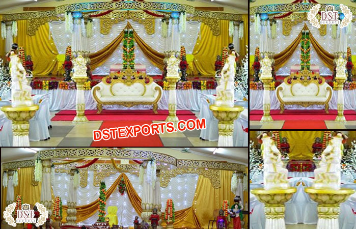 Srilankan Wedding Lotus Pillar Mandap