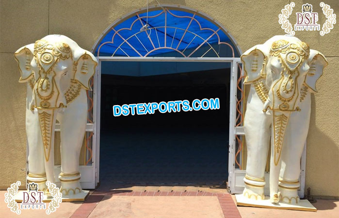 Indian Wedding Welcome FRP Elephant Statues