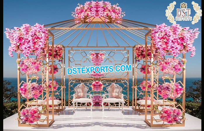 Modern Metal Structure Wedding Mandap/Chuppah