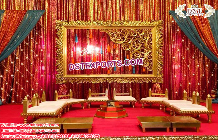 Glamorous Wedding Mandap Chairs & Frame