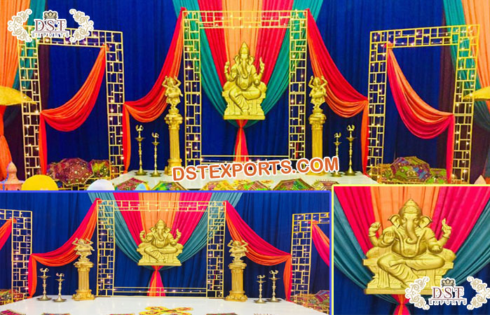 Popular Wedding Gold Backdrop Metal Stands