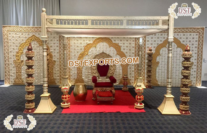 New Style Indian Wedding Sankheda Mandap