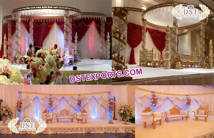 Hot Selling New Crystal Wedding Mandap