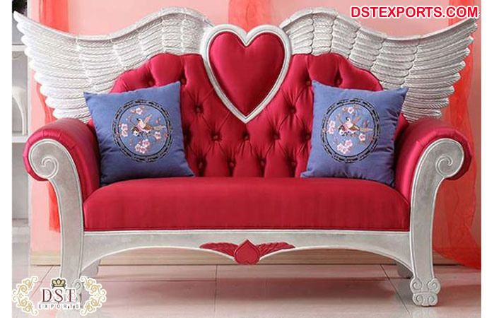 Luxury Love Heart Shape Wedding Sofa