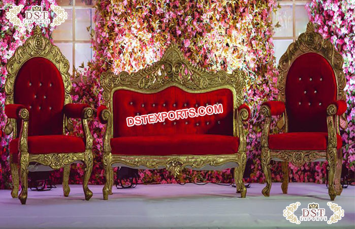 Luxury Wedding Maharaja Loveseat & Chairs