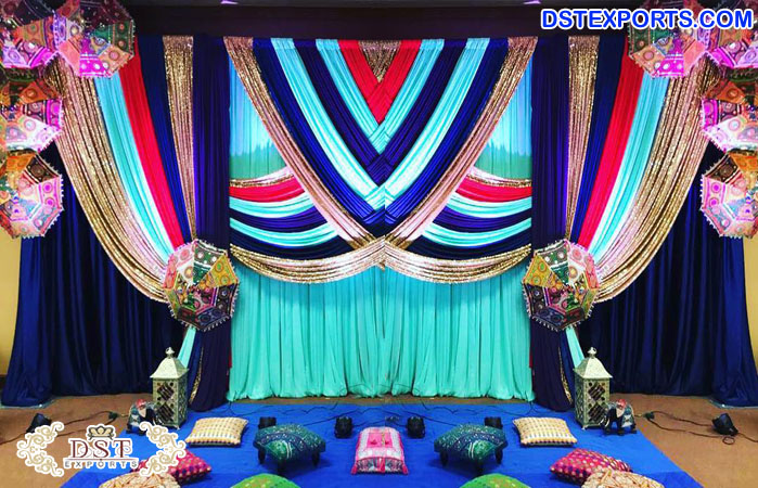 Best Mehndi & Sangeet Night Backdrop Setup