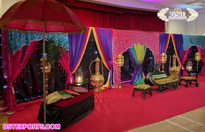 Wedding Backdrop Curtain for Mehndi Ceremony�