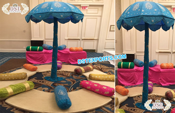 Mehndi Seating Mattresses with Umbrellas