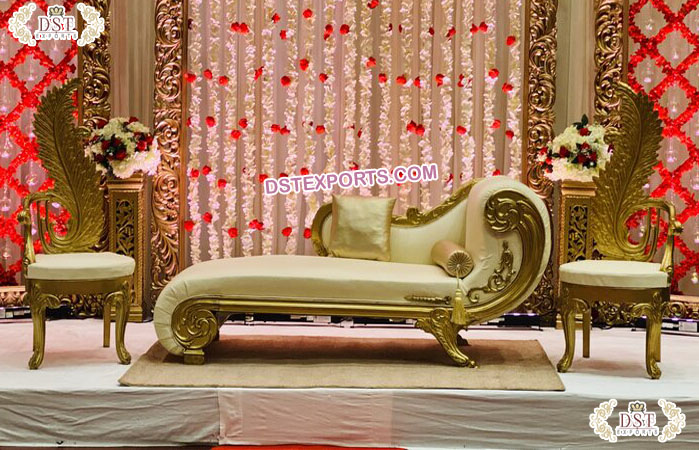 Italian Wedding Event Chaise & Chairs Set