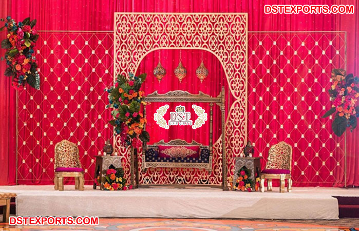 Stylish Wedding Event Metallic Backdrops