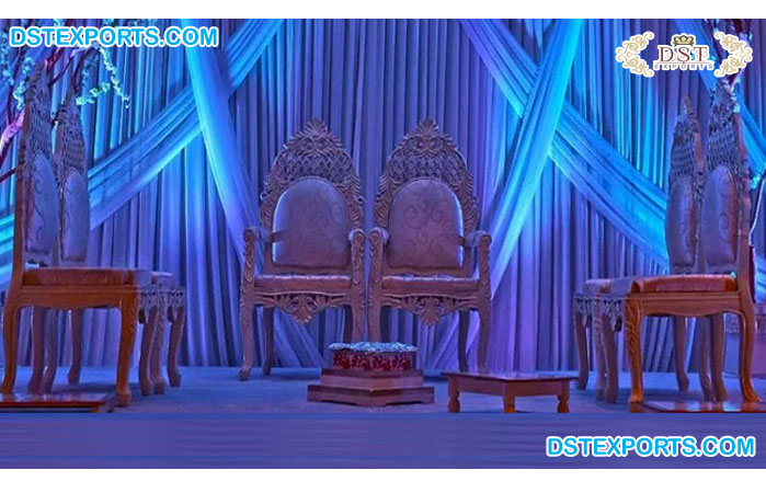 Elegant Indian Fijian Wedding Mandap Chairs