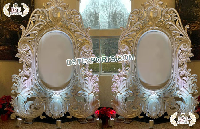 Wedding Photobooth Backdrop Oval Fiber Frame