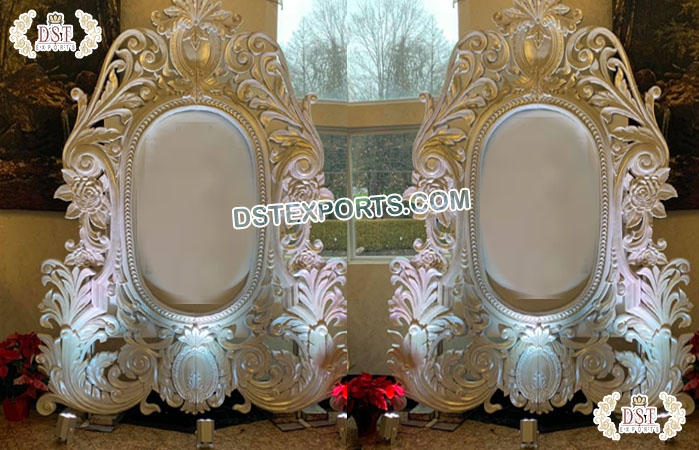 Wedding Photobooth Backdrop Oval FiberFrame