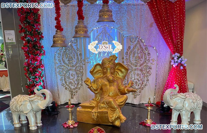 Indian Wedding Foyer Decor Backdrop Curtains
