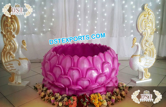 Fiber Lotus Puberty Ceremony Decoration Prop