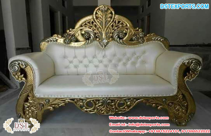 Wooden Metal Carved Wholesale Wedding Sofa