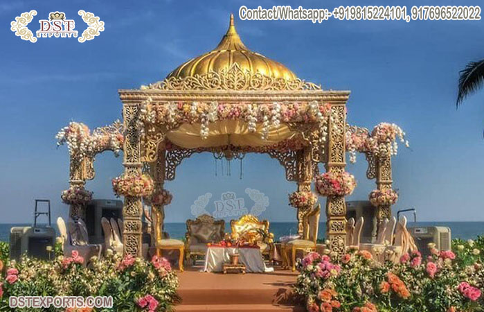 Top Beach Weddings Maharani Mandap With Dom