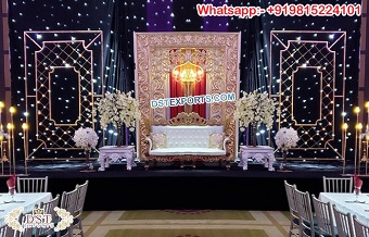 Arabian Wedding Stage Backdrop Candle Walls