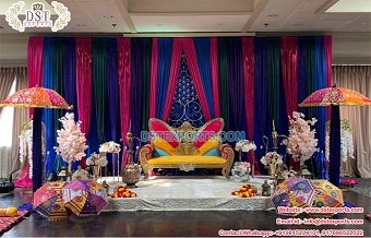 Awesome Sangeet & Mehndi Night Stage Decoration