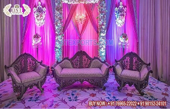 Maharaja Style Royal Wedding Stage Sofa Set
