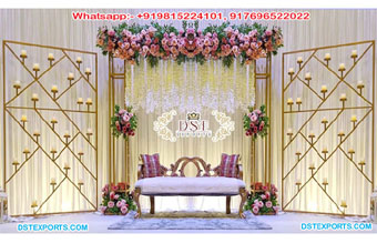 Ravishing South Asian Wedding Candle Walls Decor