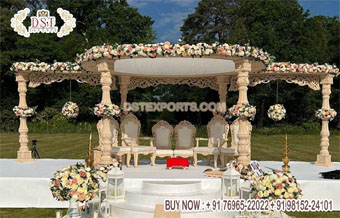 Outdoor Indian Wedding  Avni Mandap Setup