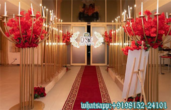 Latest Metal Candlelit Stand For Walkway Decoratio