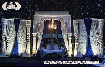 Muslim Mehrab Style Walima Stage Setup