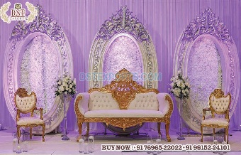 Dreamy Reception Night Stage Backdrop Frames