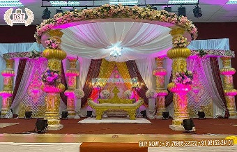 Malaysian Wedding Decor FRP Mandap Setup