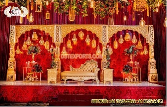 Classic Bollywood Theme Wedding Stage Decoration