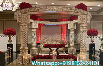 Stunning Wedding Ceremony FRP Round Mandap Setup