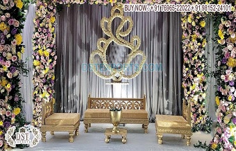 Indian Wedding Mandap Low Seating Sofa Set