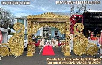 Grand Bollywood Wedding Entrance Gate Decor