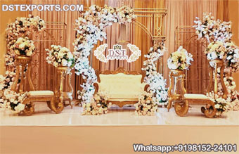 Precious Reception Night Stage Metal Backdrop Pane