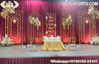 Marvelous Wedding Stage Backdrop Metal Panels