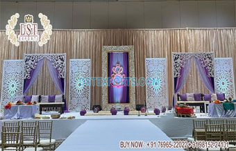 Pakistani Nikah Stage Back Frame Decor Ideas