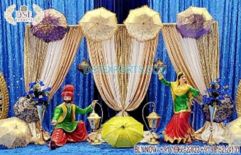 Punjabi Wedding Sangeet Night Stage Decoration